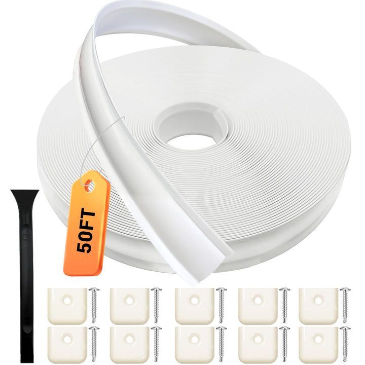 HZE white 50ft roll front packaging showing product for exterior trim renewal