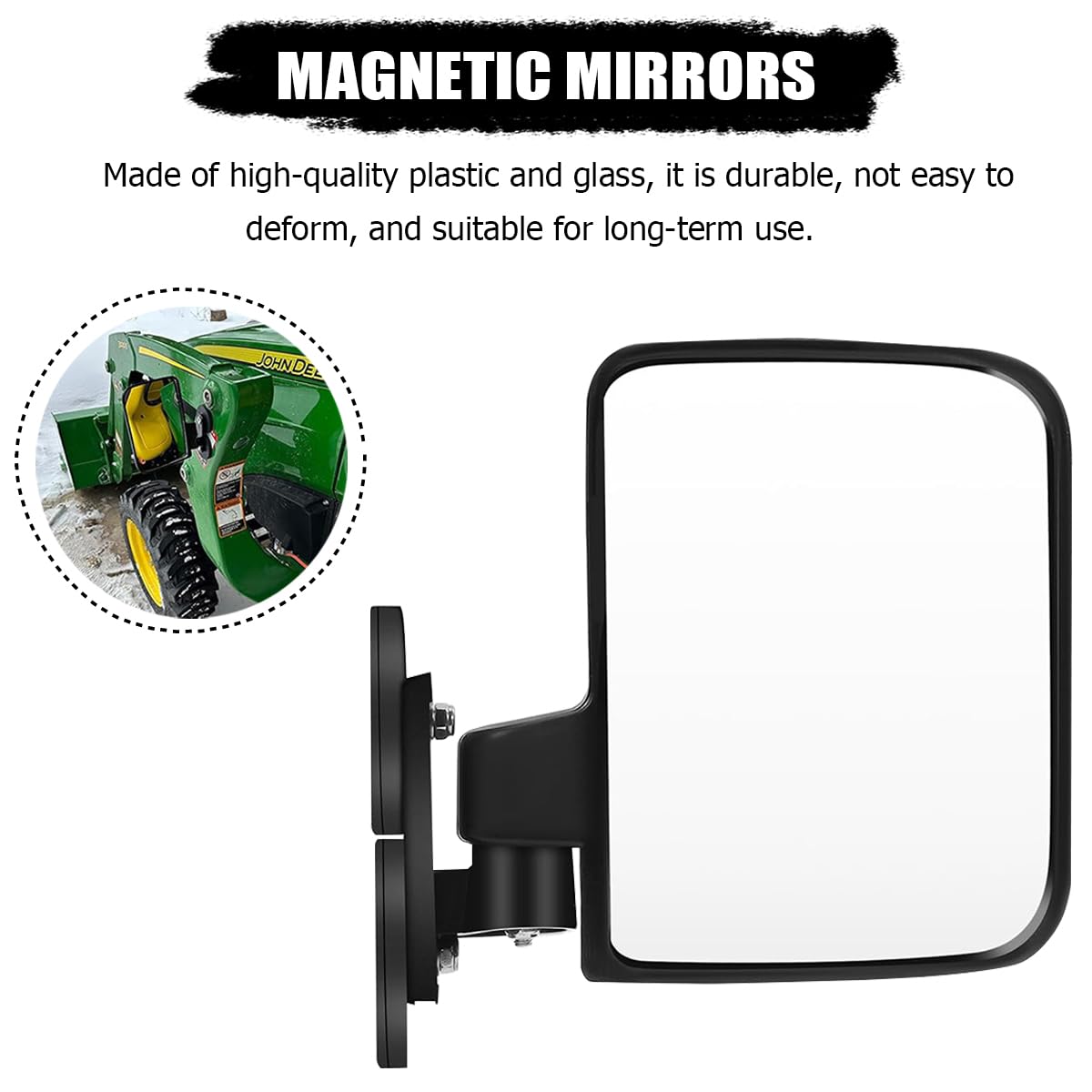 HZEL mirror glass reflecting surroundings to show wide field of view benefit