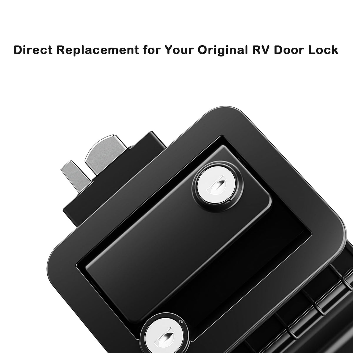 HZRVTECH close-up of tamper-resistant cylinder highlighting secure keys
