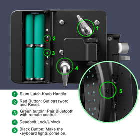 HZRVTECH remote fobs and mechanical keys included for flexible entry