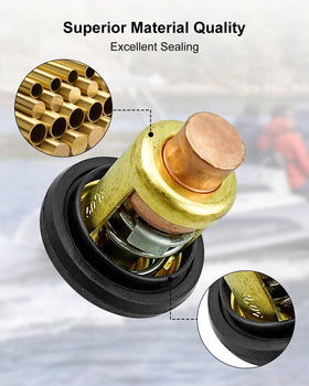 HZSIFU thermostat installed in Yamaha outboard housing demonstrating fitment