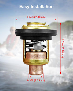 HZSIFU thermostat as part of outboard on dock showing reliability benefit