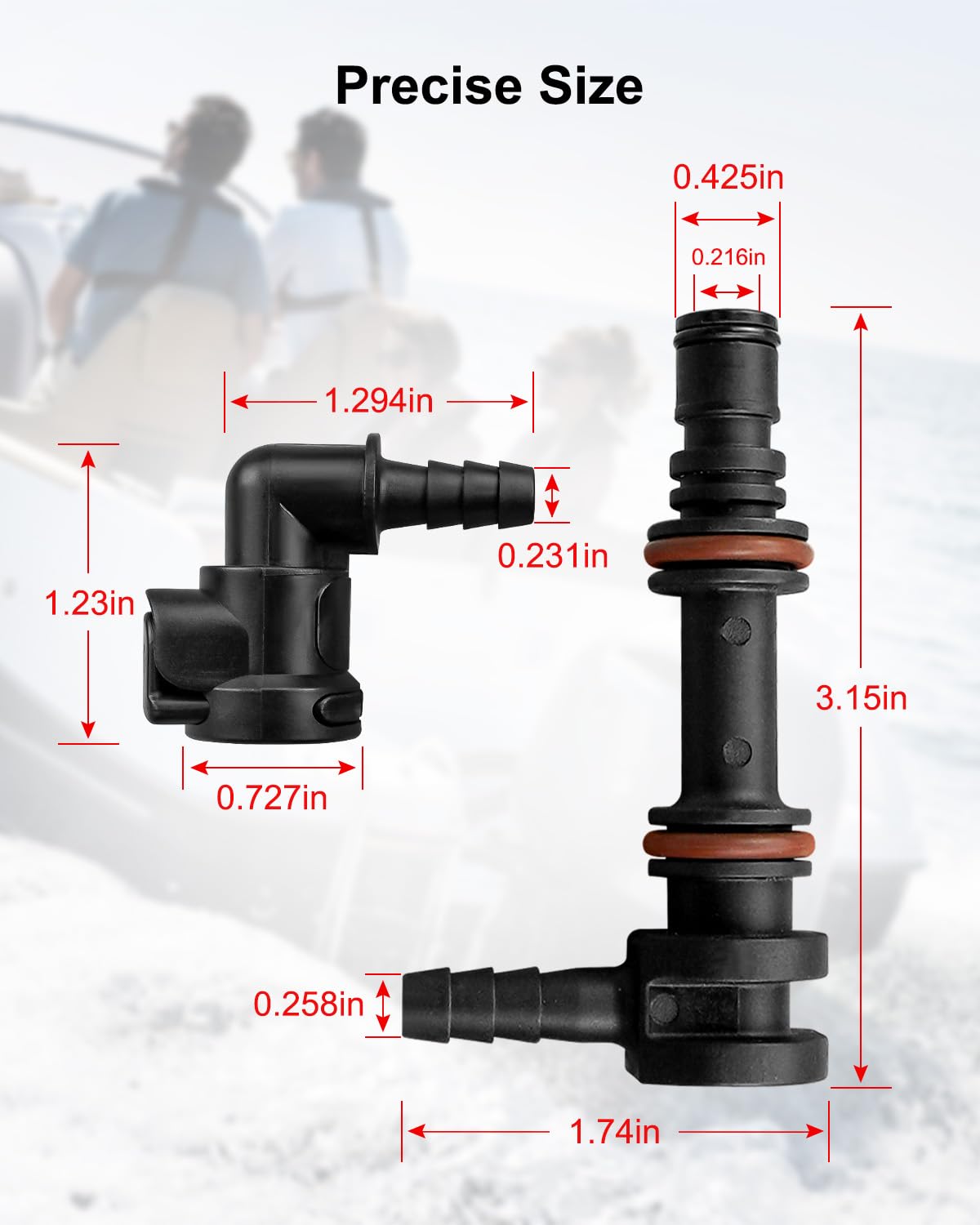 HZSIFU connector beside a wrench showing scale and straightforward DIY installation