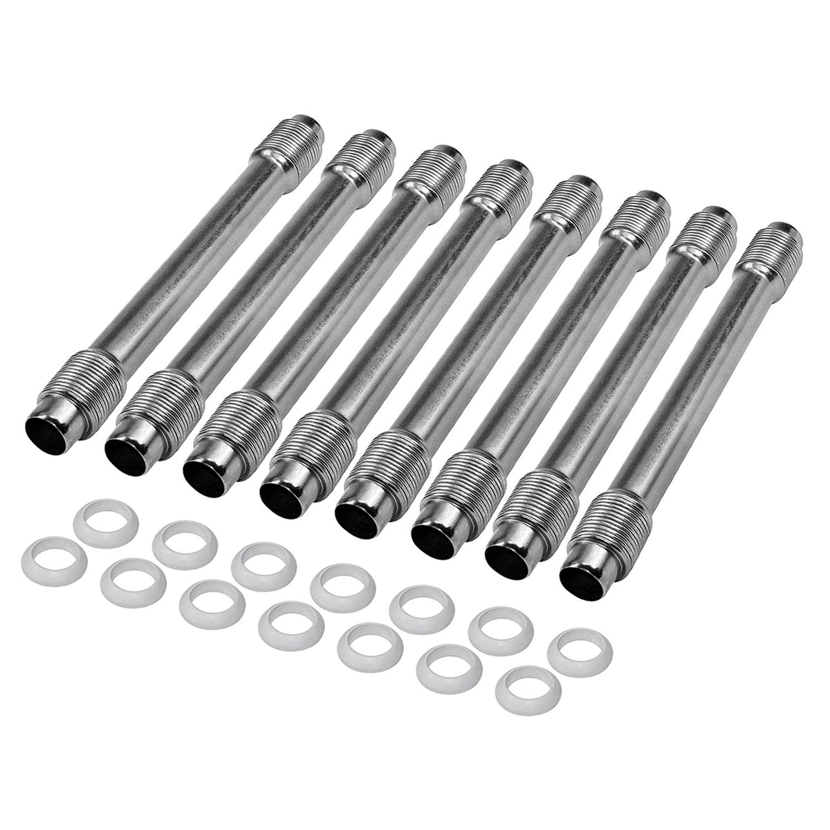 IAP Performance push rod tubes front view showing fit and leak protection