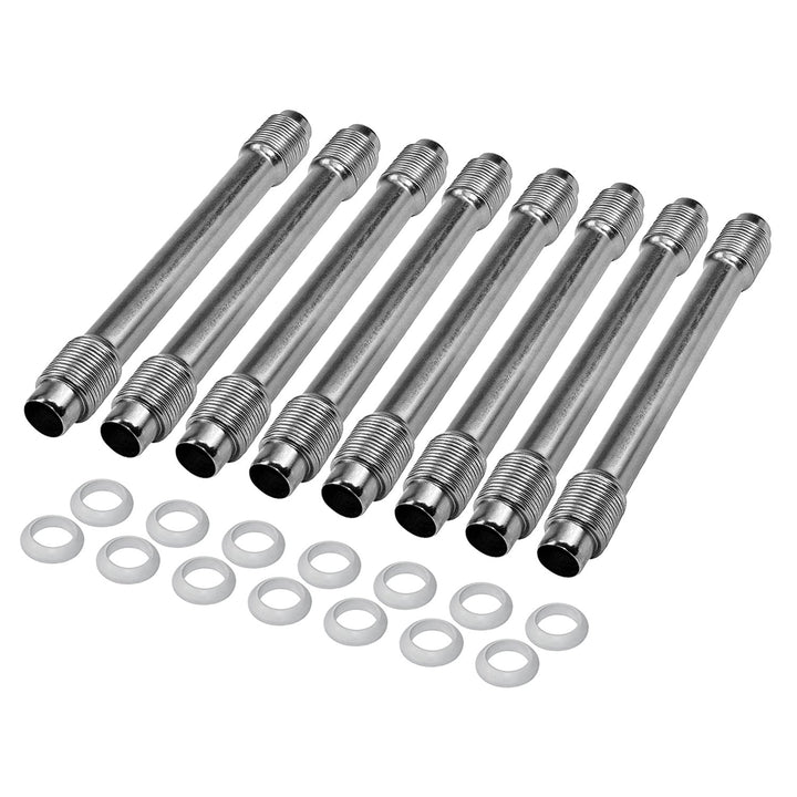 IAP Performance push rod tubes front view showing fit and leak protection