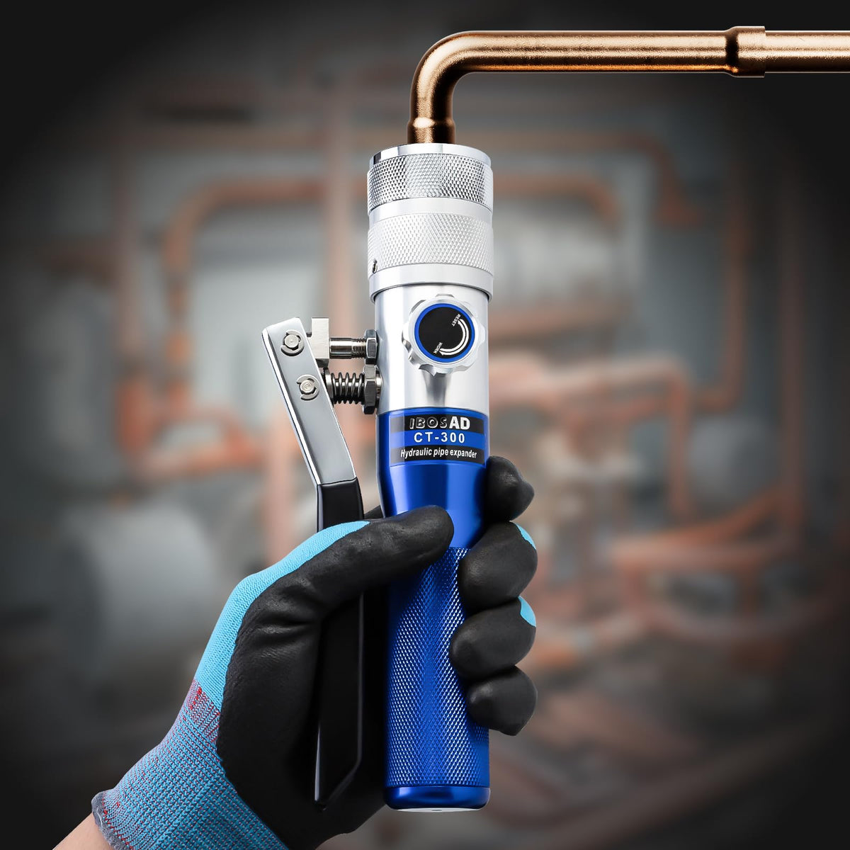 IBOSAD tool next to a hand to show scale and easy handling