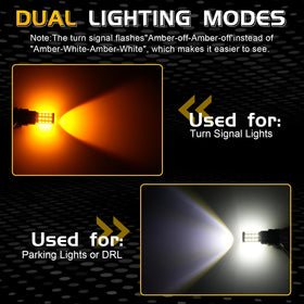 iBrightstar amber turn signal active on vehicle demonstrating clear signaling benefit