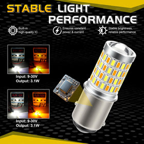 iBrightstar bulb installed producing xenon-white DRL for improved visibility