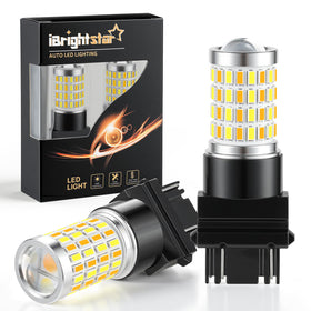 iBrightstar front view showing bulb pair and paint-matched housing for easy upgrade