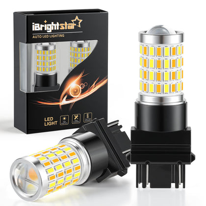 iBrightstar front view showing bulb pair and paint-matched housing for easy upgrade