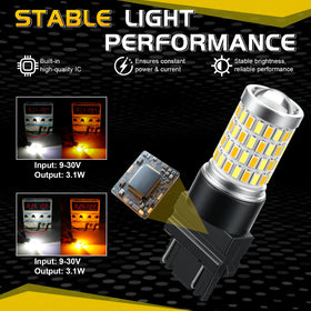 iBrightstar installed as daytime running lights showing crisp white illumination benefit