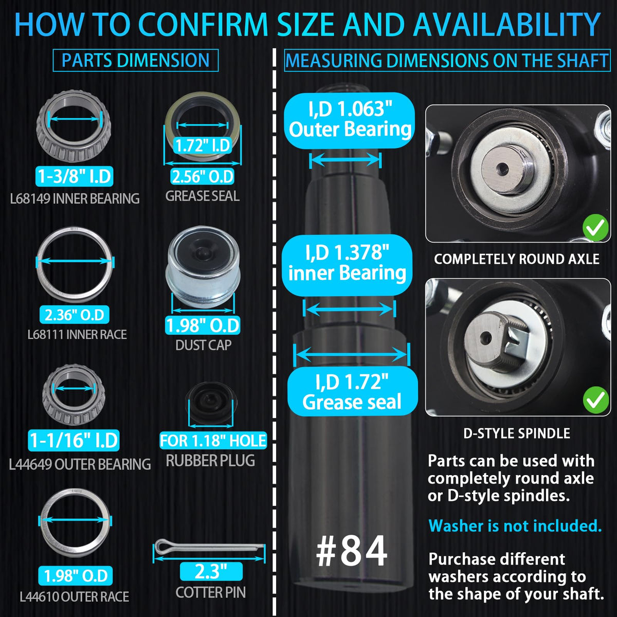 iBroPrat close-up of L68149 and L44649 bearings showing precision finish