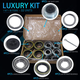 iBroPrat full kit layout with 32 pieces organized for quick inventory