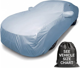 iCarCover front view on vehicle showing full coverage and neat fit