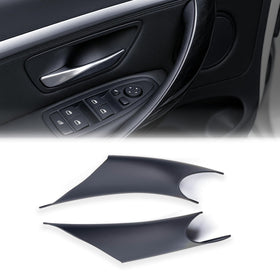 iCarPro front view of two black handle covers showing fit and finish benefit