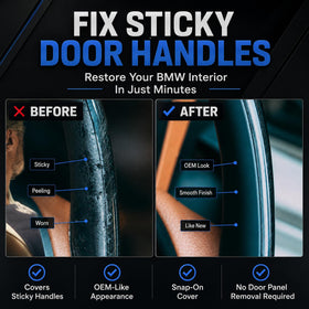 iCarPro installed on front door handle demonstrating restored look benefit