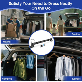 IceFun lifestyle shot of commuter interior with wrinkle-free suits
