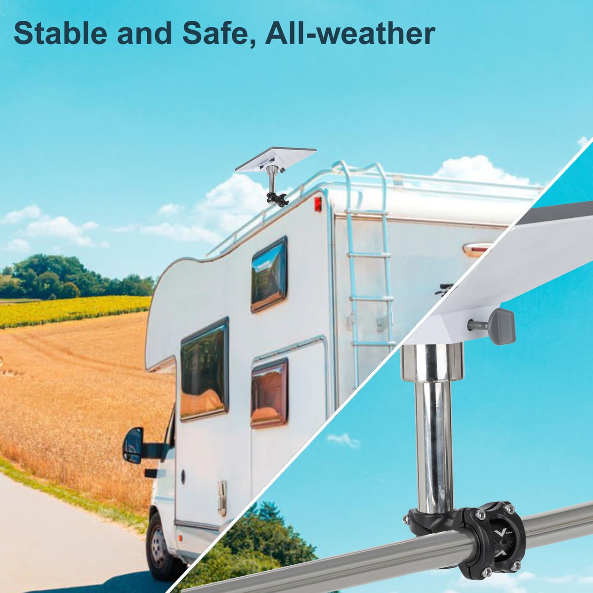 icilvnx close-up of aluminum clamp showing double-screw stability