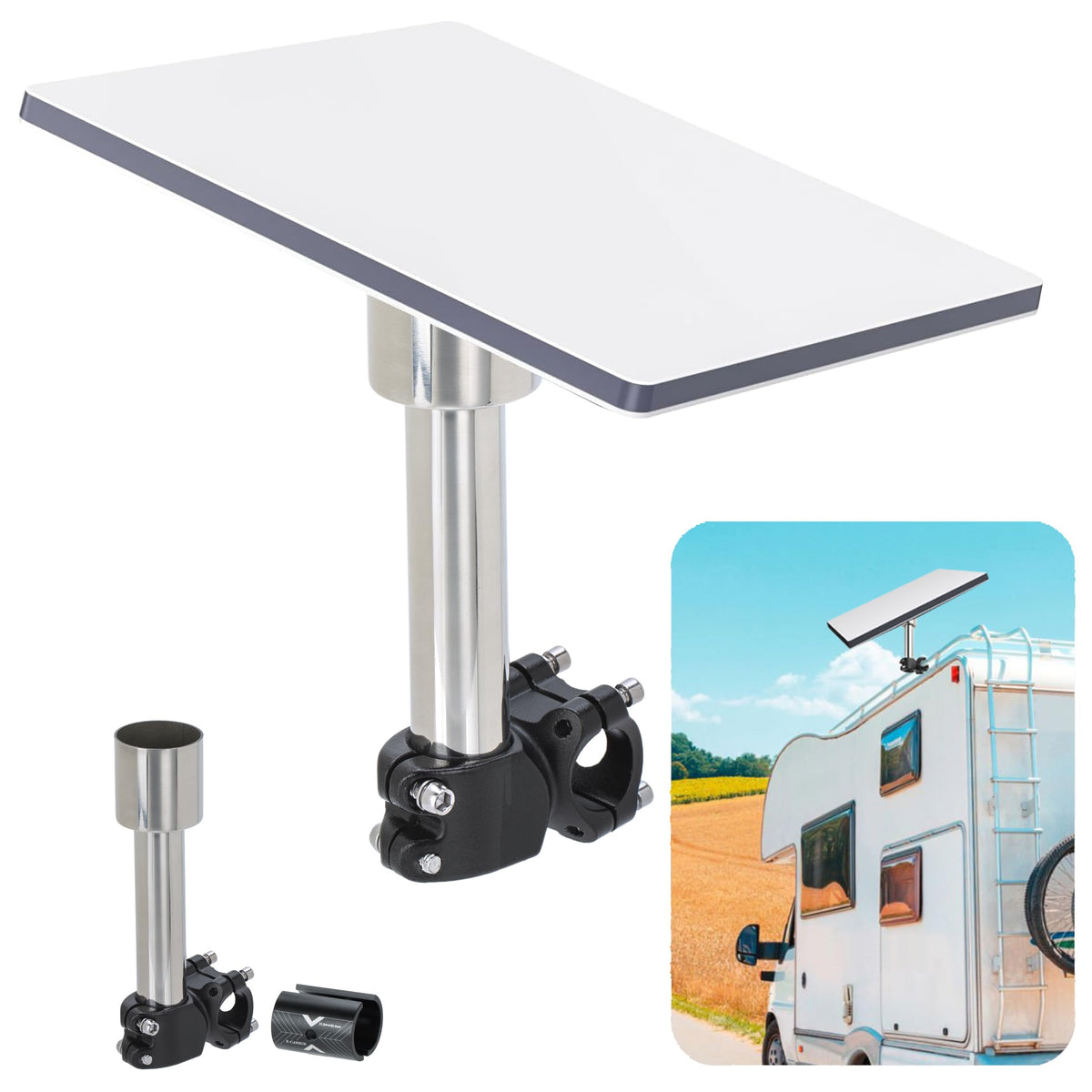 icilvnx front view of mounted Starlink Mini offering secure mounting