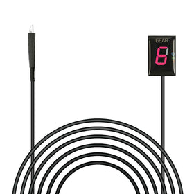 Idea gear indicator front view on dashboard showing clear LED readout and improved visibility
