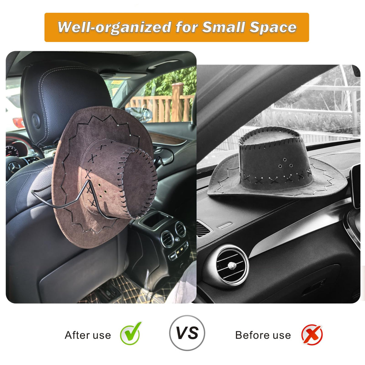 Idefair close-up of V-shape grip protecting brim and preventing flips