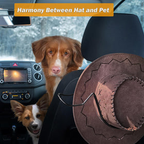 Idefair space-saving backseat setup organizing hats and luggage neatly