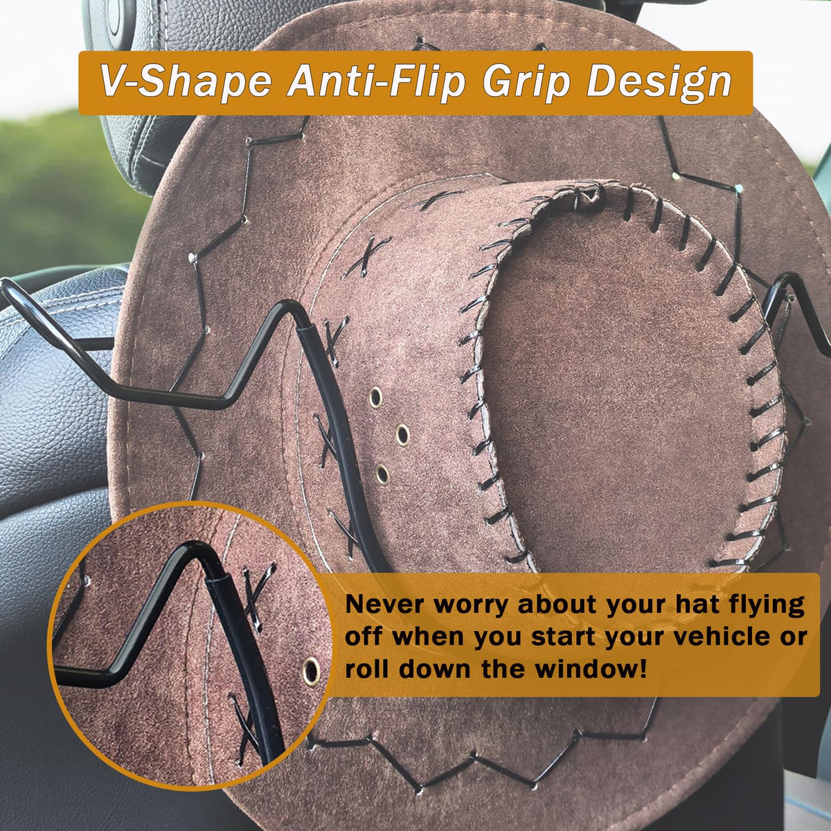 Idefair V-shape grip close-up holding crown securely to prevent flips