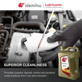 Idemitsu fluid texture closeup illustrating clear viscosity for smooth shifting