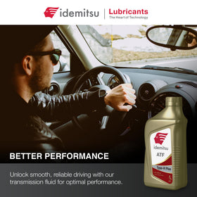Idemitsu ATF Type H-Plus label showing specifications and compatibility information