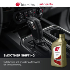 Idemitsu ATF Type H-Plus pour spout close-up for precise, clean refills