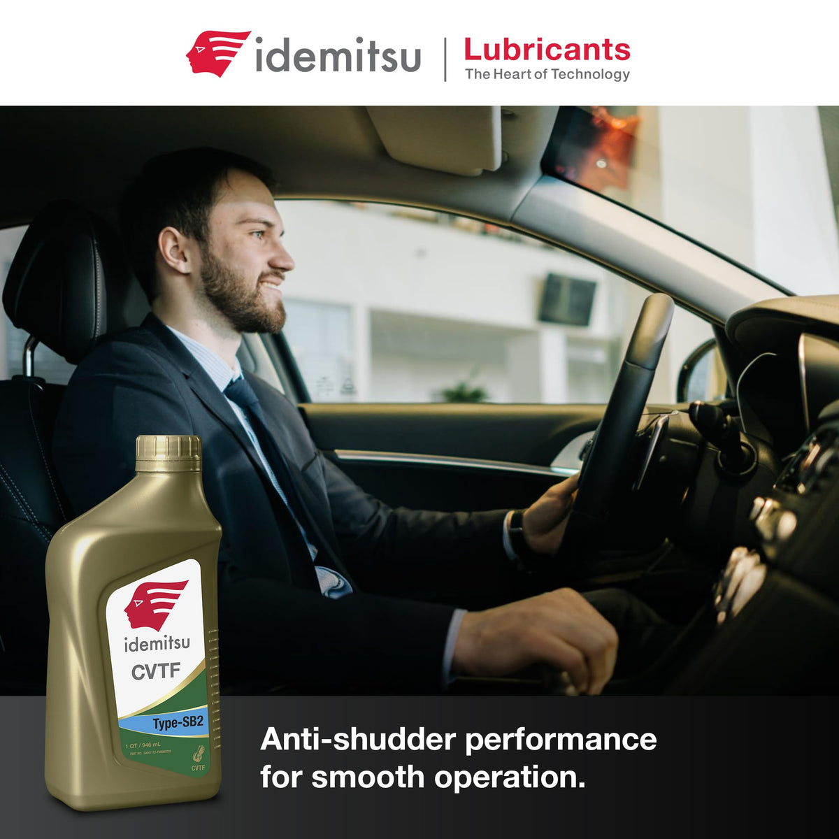 Idemitsu pour spout detail demonstrating easy, precise application and reduced spill risk