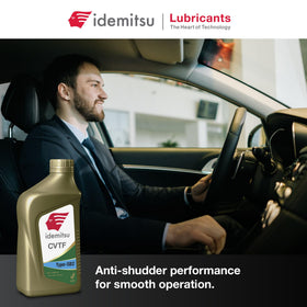 Idemitsu pour spout detail demonstrating easy, precise application and reduced spill risk