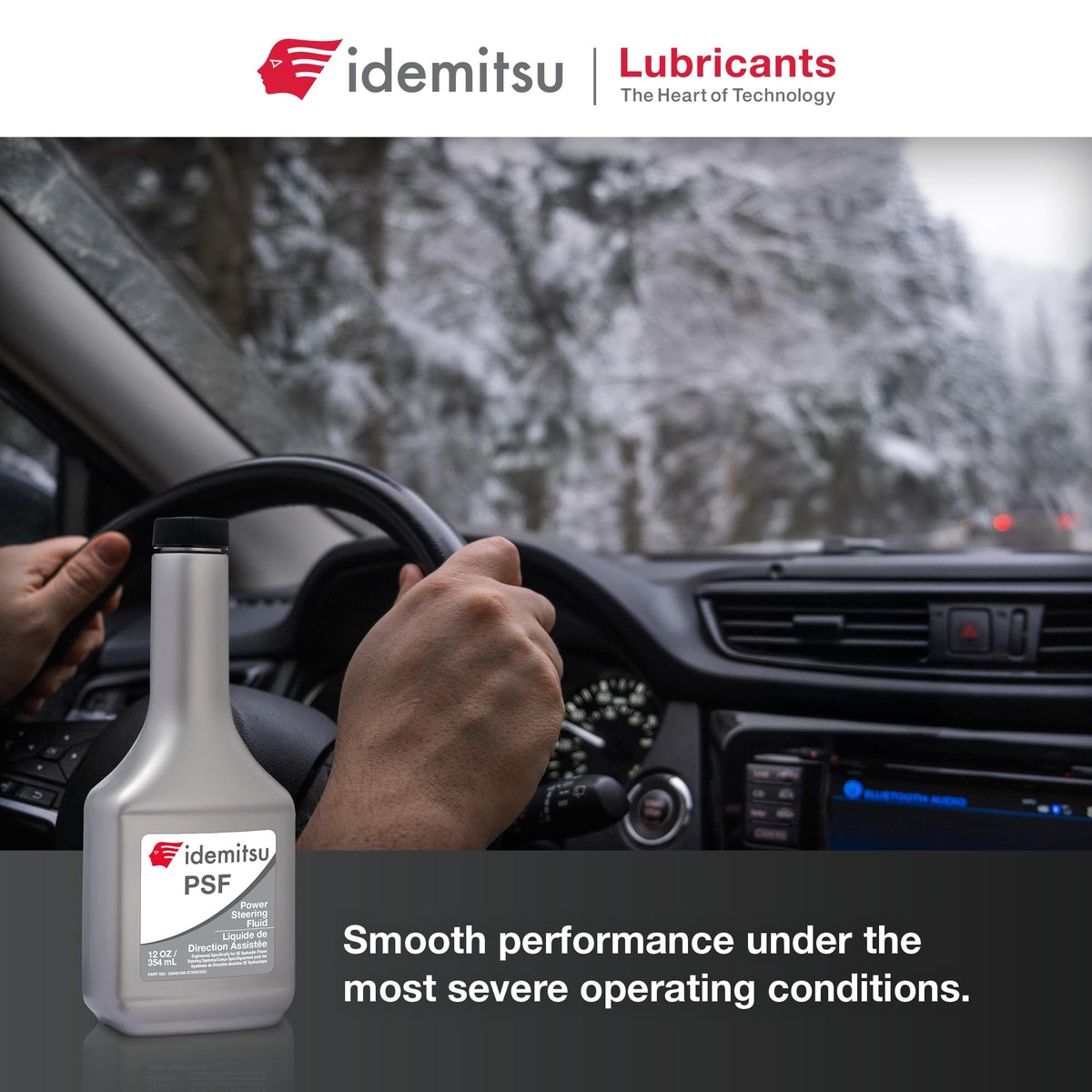 Idemitsu fluid texture sheen close-up showing clean formulation for smooth steering