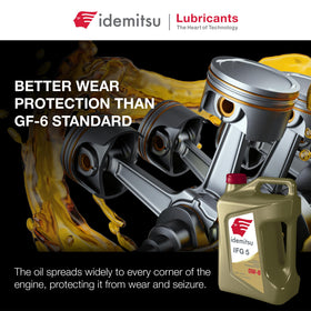 Idemitsu IFG 5 pouring into engine bay showing proper application benefit