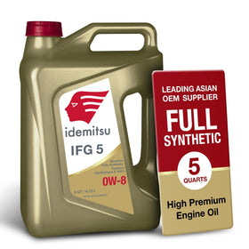 Idemitsu IFG 5 front jug showing product packaging and clear identification benefit