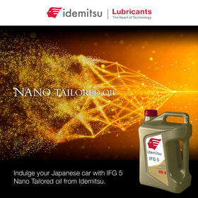 Idemitsu IFG 5 pour spout close-up enabling clean, precise refills benefit