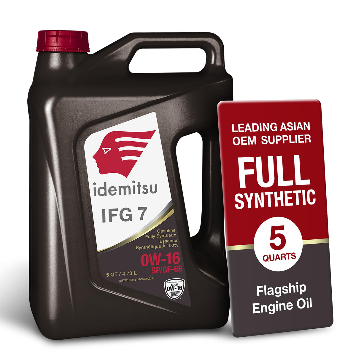 Idemitsu IFG7 front packaging showing label and volume, clear identification and easy handling