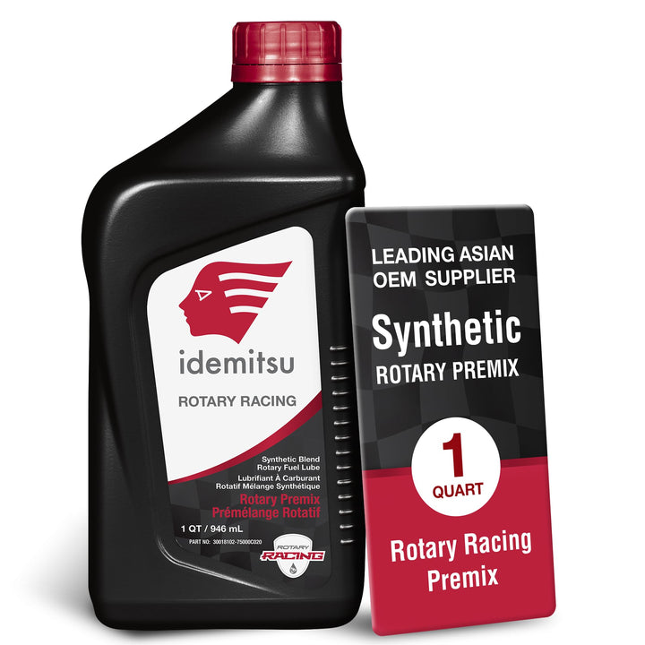 Idemitsu rotary premix quart front label showing product and benefits