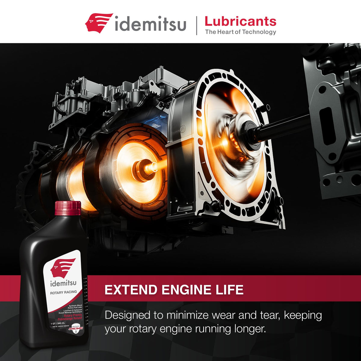 Idemitsu premix being added to a fuel tank illustrating correct in‑vehicle use