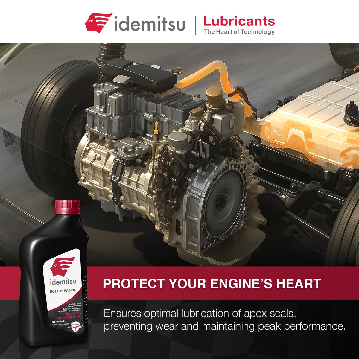 Idemitsu premix pour spout angle demonstrating easy accurate fueling