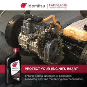Idemitsu premix pour spout angle demonstrating easy accurate fueling