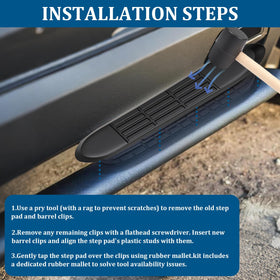 Iexcauw rubber mallet and pins included for easy installation