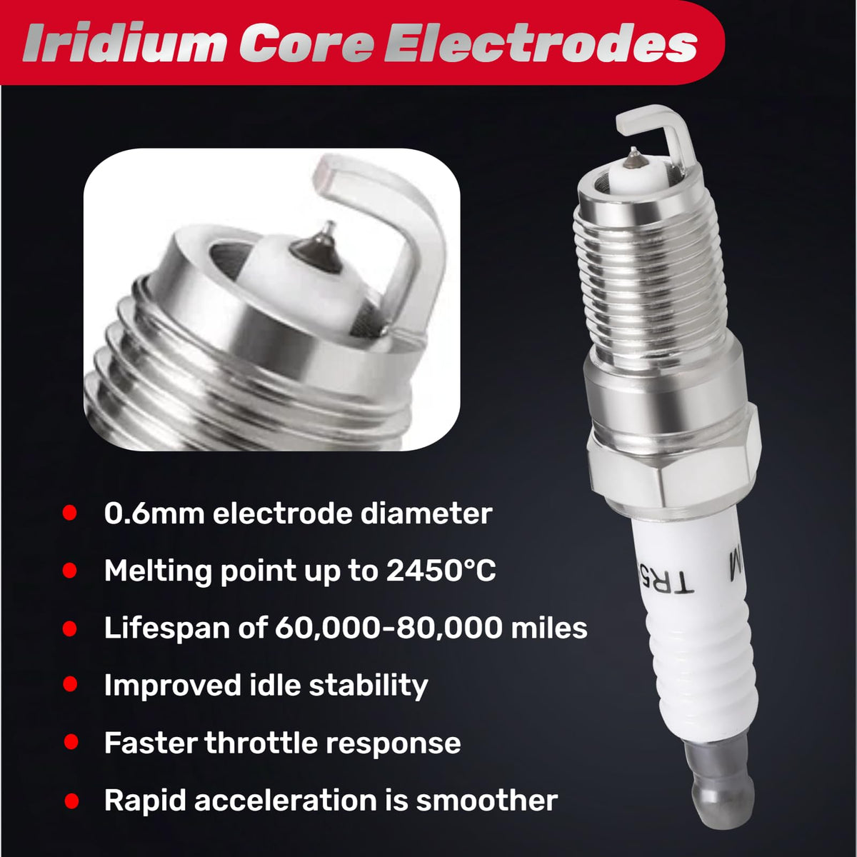 IFATRUNK eight spark plugs laid out to show full kit readiness for V8 replacement