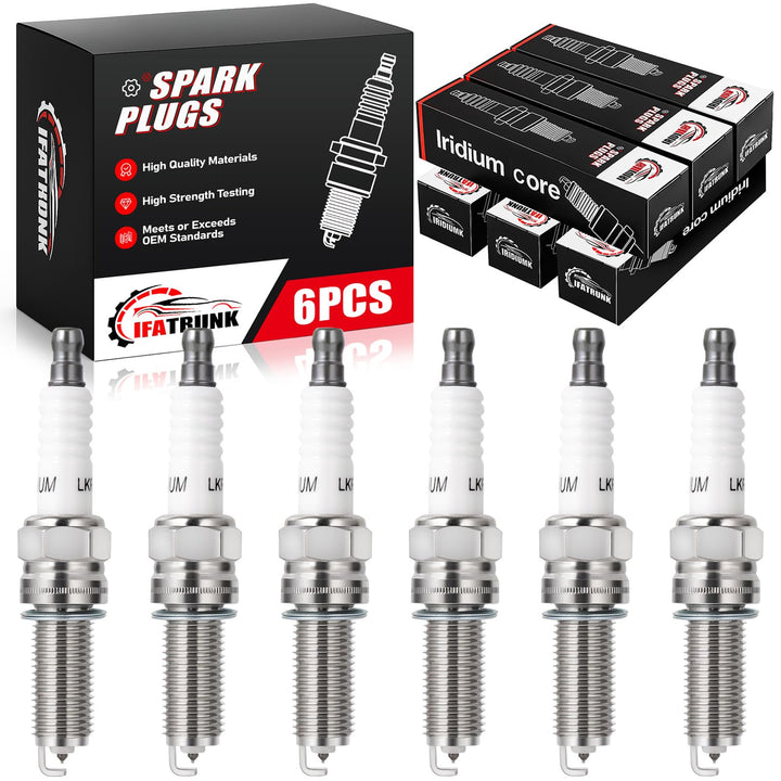 IFATRUNK front packaging showing six spark plugs and model compatibility benefits