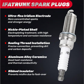 IFATRUNK spark plug installed in engine bay improving ignition reliability