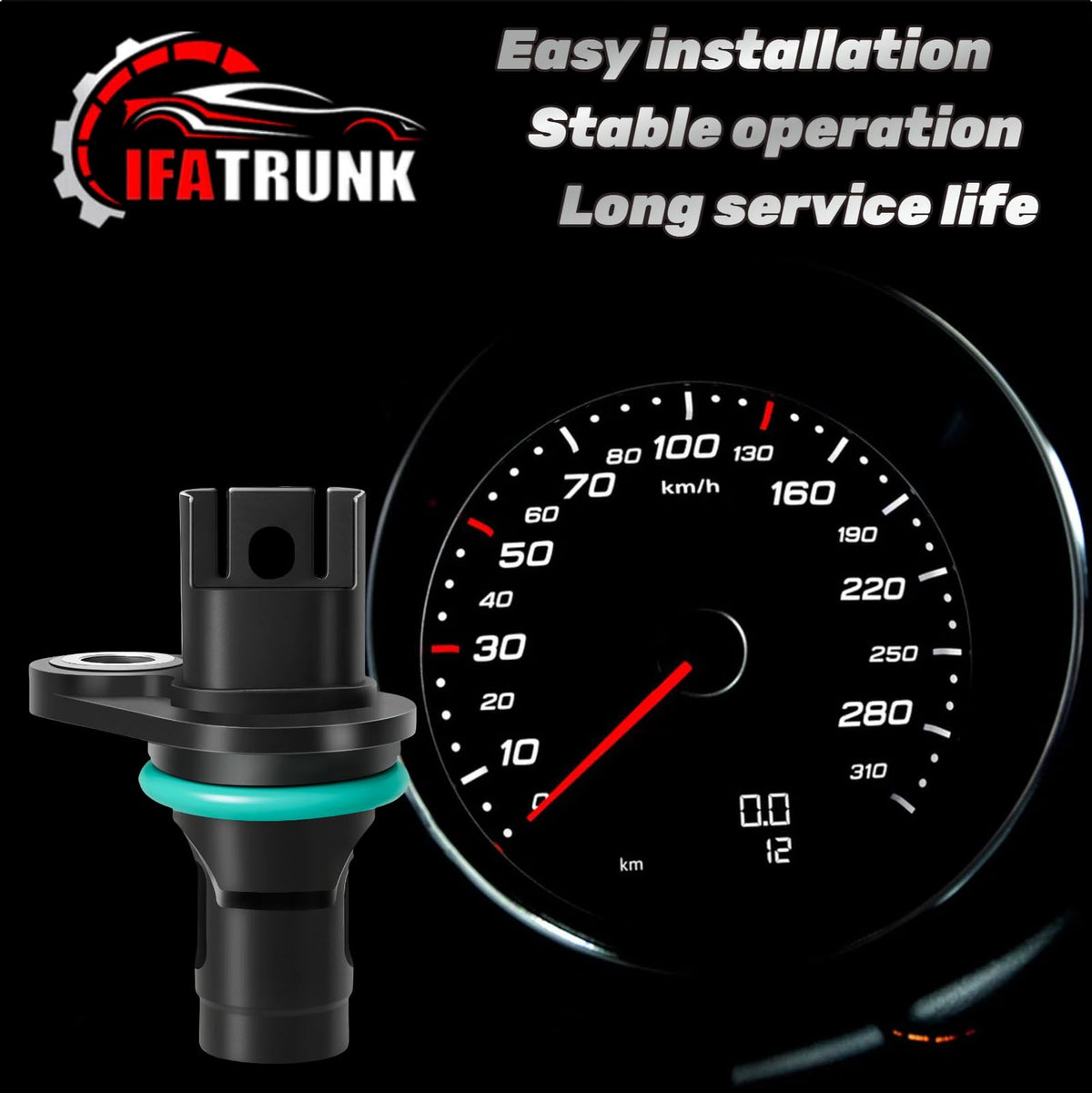IFATRUNK mechanic using sensor in garage setting illustrating simple DIY replacement