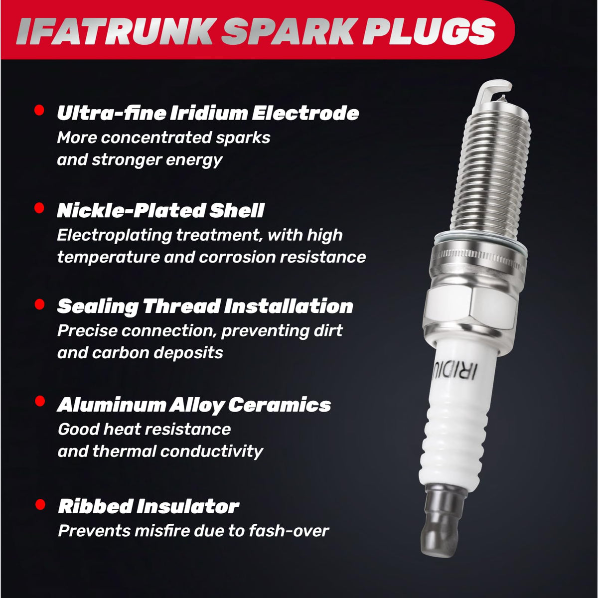 IFATRUNK six-pack layout communicating complete V6 cylinder replacement convenience