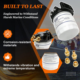 iFJF water drain bowl close-up illustrating easy water separation and removal