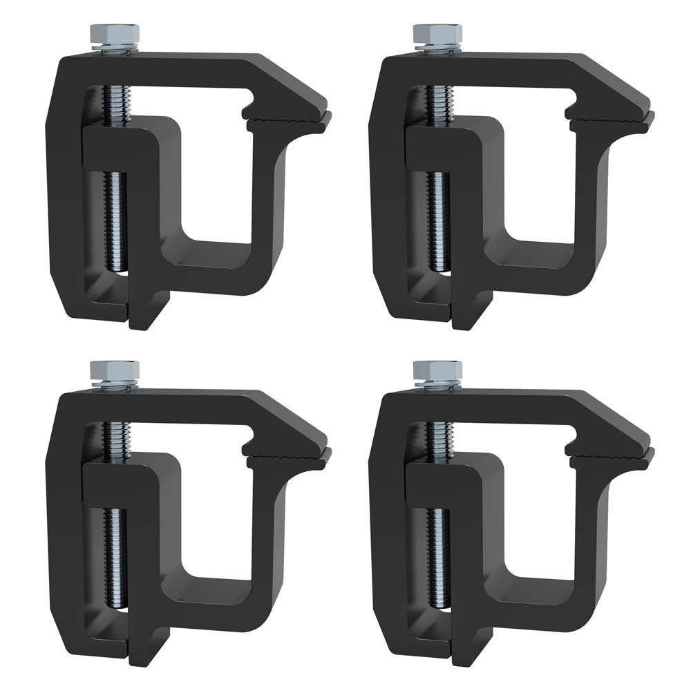 iFJF front view of four black clamps showing compact durable design and secure fit