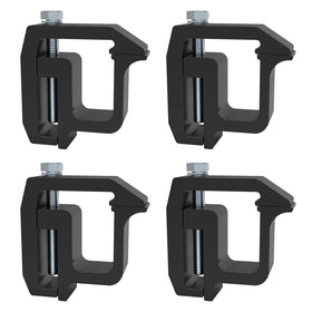 iFJF front view of four black clamps showing compact durable design and secure fit